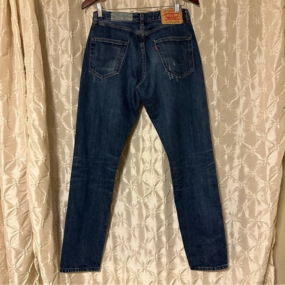 Levi’s LVC Vintage 505-0217 Selvedge Jeans Distressed Summer of Love 1967 - Picture 7 of 16